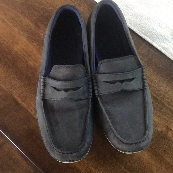 cole haan blue suede loafers
